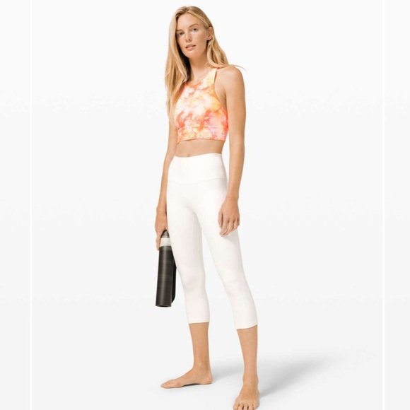 Lululemon Energy Bra High Neck Long Line Shibori Size 10 - Picture 3 of 13